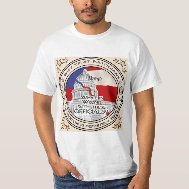 T-shirt Système politique cassé (Devant)