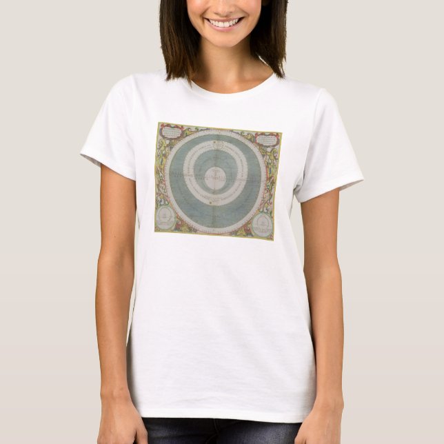T-shirt Système Ptolémaïque, de "L'Atlas Céleste", ou The (Devant)