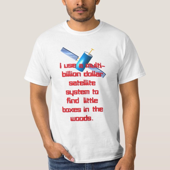 T-shirt Système satellite milliardaire (Devant)