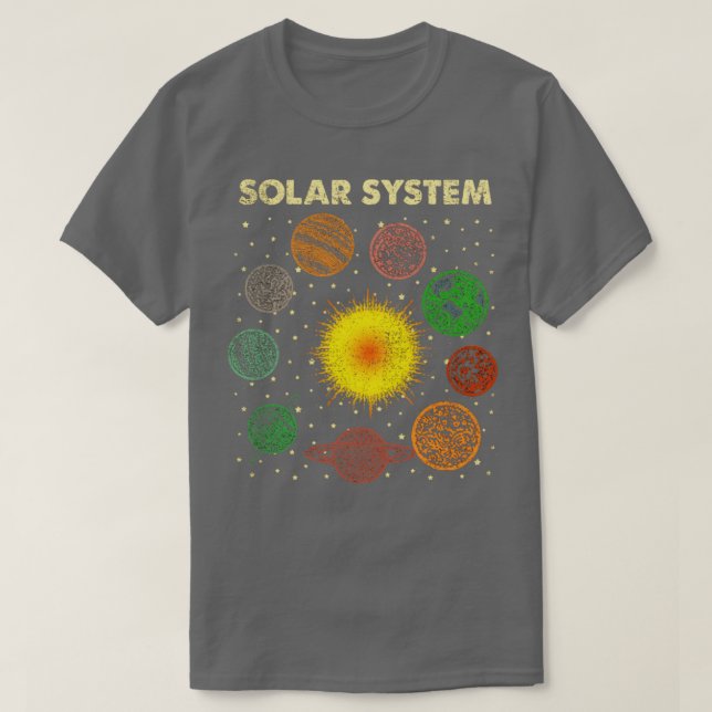 T-shirt Système solaire (Design devant)