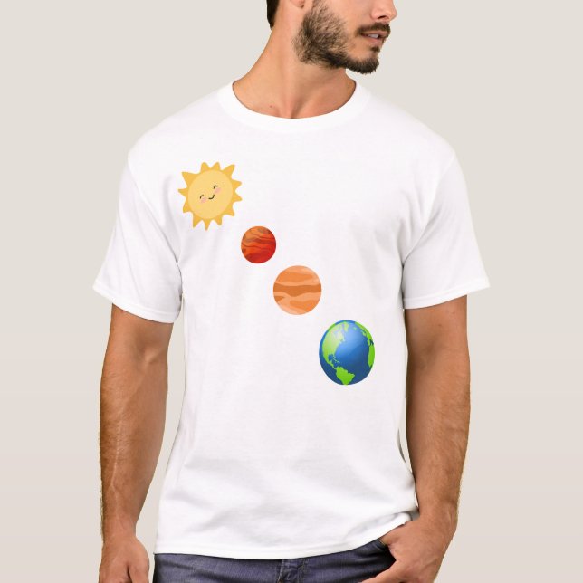 T-shirt Système solaire (Devant)