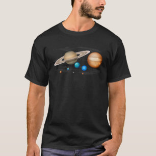 T-shirt Système solaire cool pour hommes femmes enfants