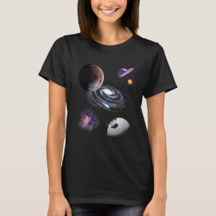T-shirt Système solaire Espace Galaxie Astronaut Plan Univ