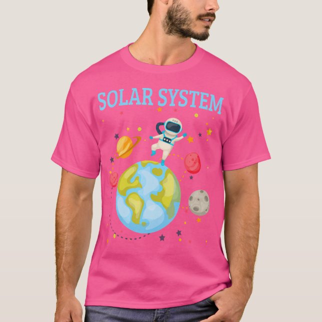 T-shirt Système Solaire Planètes Science Education (Devant)