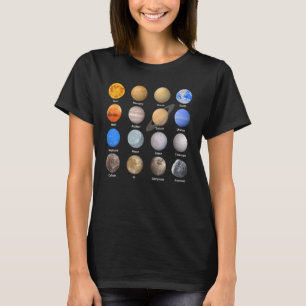 T-shirt Système solaire Planètes Science Space Boys Girls