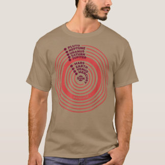T-shirt Système solaire Planètes Science Space Boys Girls