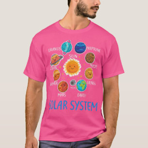 T-shirt Système solaire Planètes Science Space Boys Girls