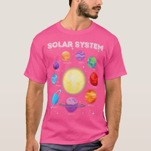 T-shirt Système solaire Planètes Science Space Boys Girls