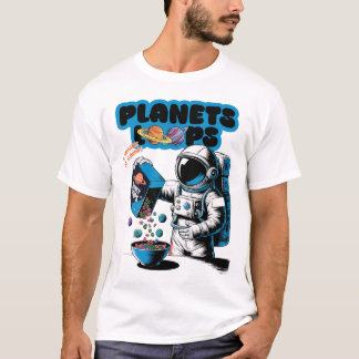 T-shirt Système solaire Planètes spatiales colorées