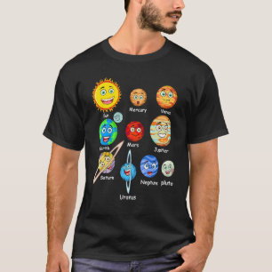 T-shirt Système Solaire Planètes spatiales Pour Enfants So