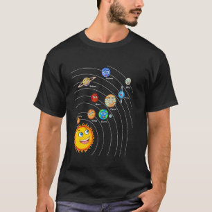 T-shirt Système Solaire Planètes spatiales Pour Enfants So