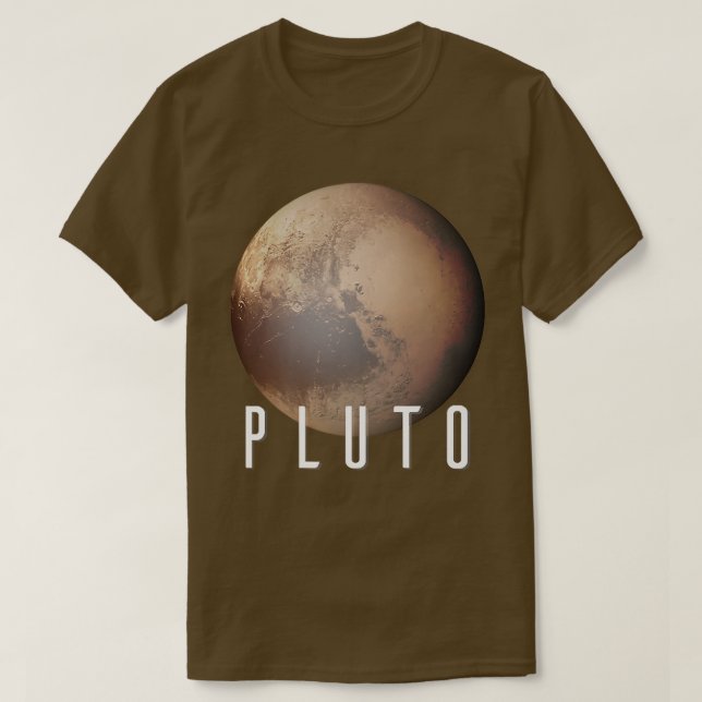 T-shirt Système solaire pour enfants Pluton Planète pour e (Design devant)