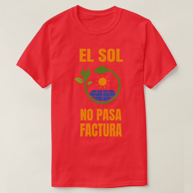 T-shirt Système solaire Sun No Bill (Design devant)