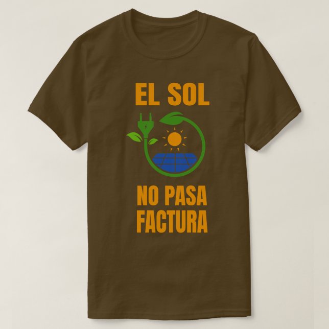 T-shirt Système solaire Sun No Bill (Design devant)