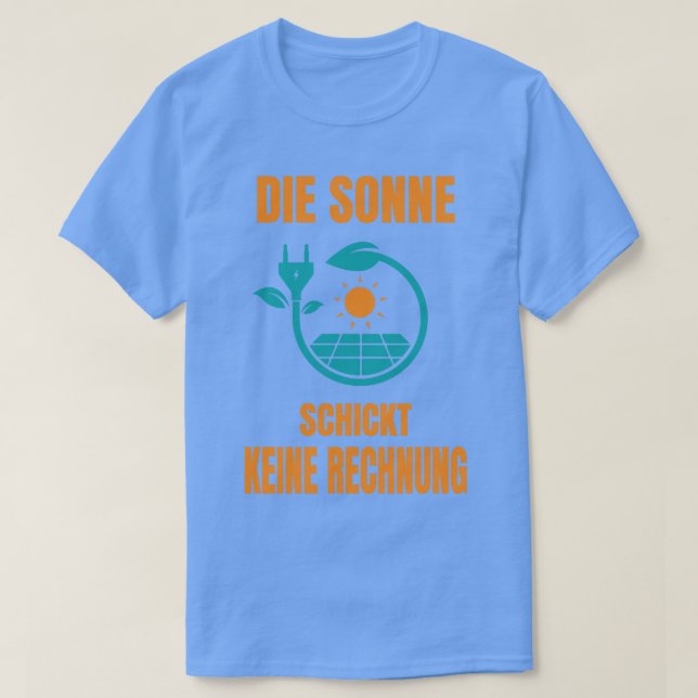 T-shirt Système solaire Sun No Bill Puissance solaire 1 (Design devant)
