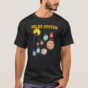 T-shirt Système solaire Sun Planet Science Astronomie Espa