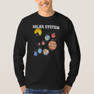 T-shirt Système solaire Sun Planet Science Astronomie Espa