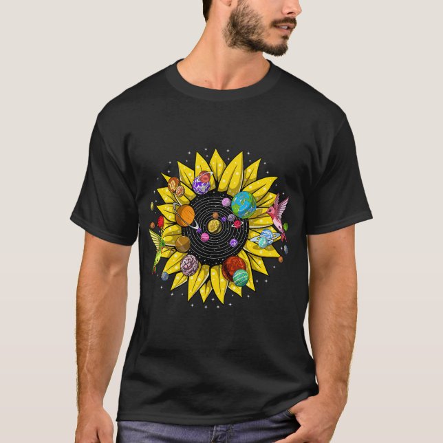 T-shirt Système Solaire Tournesol (Devant)