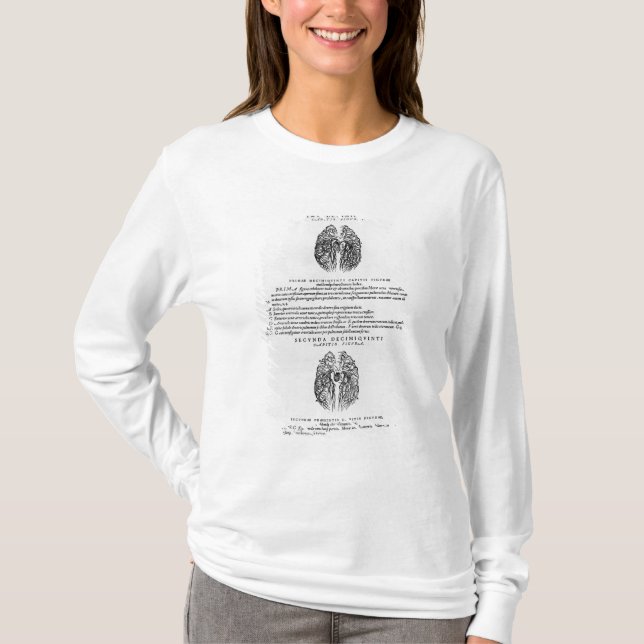 T-shirt Système vasculaire du cerveau (Devant)