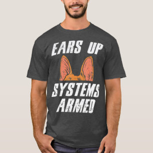 T-shirt Systèmes d'oreilles Armés Allemand Berger K9 Polic