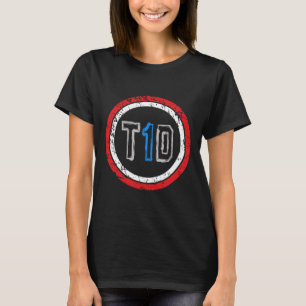 T-shirt T1D Emblème Type 1 Sensibilisation au diabète