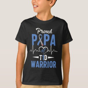 T-shirt T1D Fière Papa Sensibilisation au diabète Type 1 I