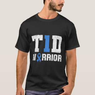 T-shirt T1d Guerrier Diabète Guerrier Sensibilisation au d
