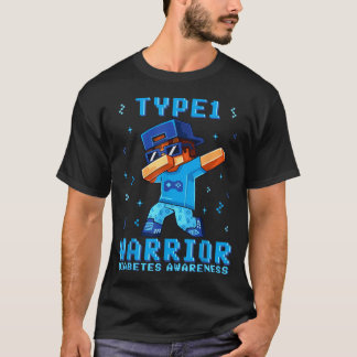T-shirt T1d Guerrier Produits de sensibilisation au diabèt
