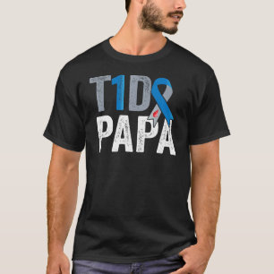 T-shirt T1D papa son combat est mon combat Type 1 Diabetes