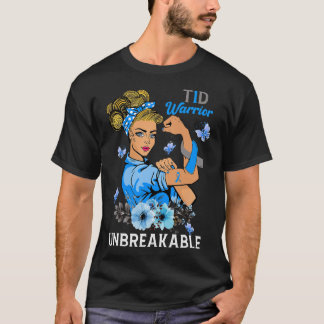 T-shirt T1D Type 1 Diabète Guerrier Sensibilisation Indest