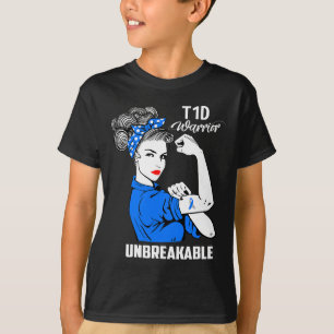T-shirt T1d Type 1 Sensibilisation au diabète Type 1 Cadea