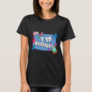 T-shirt T1d Warrior diabète de type 1 T1 Soutien