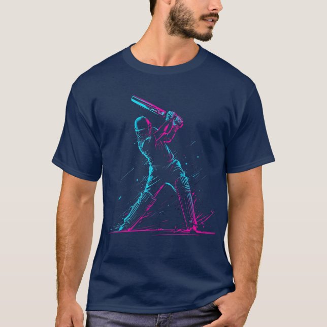 T-shirt T20 Cricket Night Match Power Shot Tee (Devant)