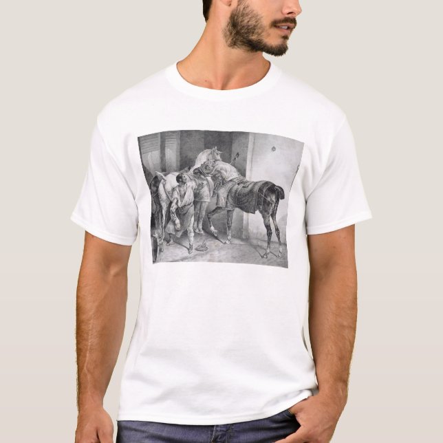 T-shirt T34894 le maréchal-ferrant anglais, 1822 (litho) (Devant)