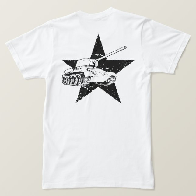 T-shirt T-34-85 Char moyen soviétique (Design dos)
