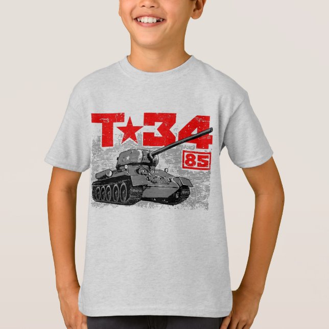 T-shirt T-34-85 Char moyen soviétique (Devant)