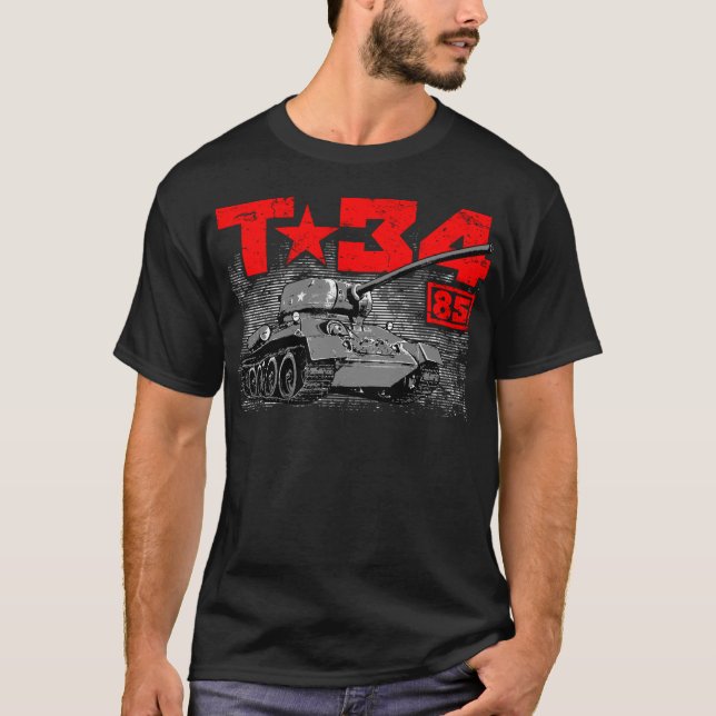 T-shirt T-34-85 Char moyen soviétique (Devant)