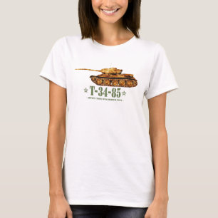 T-shirt T-34-85 Guerre mondiale Deux 2ÈME GUERRE MONDIALE 