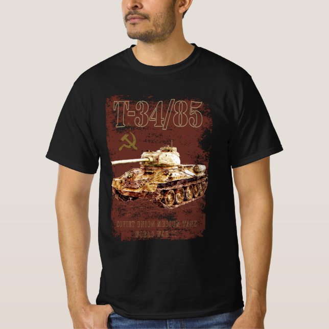 T-shirt T-34-85 Union soviétique - Tank moyen de 2ÈME GUER (Devant)