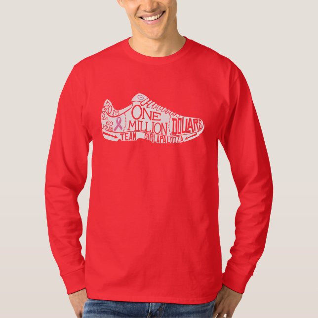 T-shirt T à manches longues des hommes (foncé) (Devant)