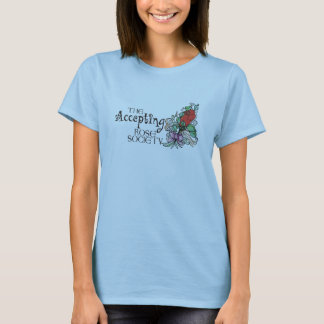 T-shirt T adapté - La société rose de acceptation