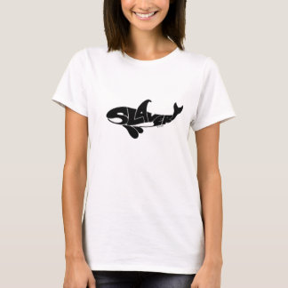 T-shirt T blanc d'esclavage féminin