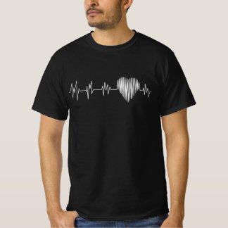 T-shirt T Chemise à fréquence cardiaque