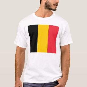 T-shirt T Chemise avec Drapeau de Belgique