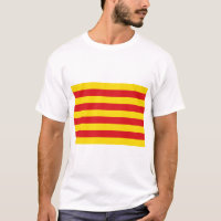 T Chemise avec Drapeau de Catalogne