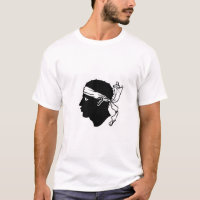 T Chemise avec Drapeau de Corse, France