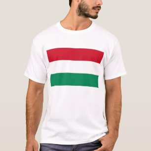 T-shirt T Chemise avec Drapeau de Hongrie