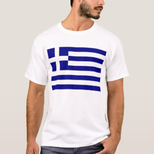 T-shirt T Chemise avec drapeau de la Grèce