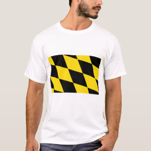 T-shirt T Chemise avec Drapeau de Munich, Bavière