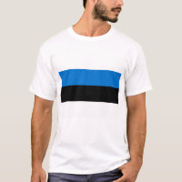 T Chemise avec Drapeau d'Estonie